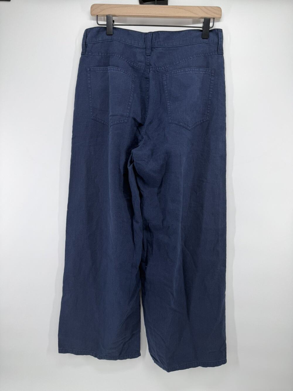 J.Crew Factory Lizzie High Rise Wide Leg Womens Pants Blue Size 27 NWT BW803